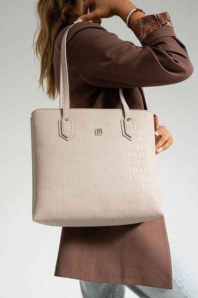 Just Polo Large Size 2 Compartment Hand and Shoulder Bag 30x33c PBU2170