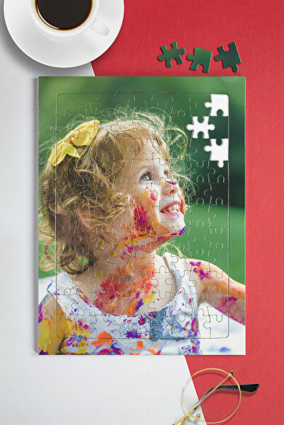 HediyeLabs Kişiye Özel Fotoğraflı Yapboz Puzzle - 99 Parça A4 Resimli Pazıl Yapboz Kız Çocuk Hediyesi