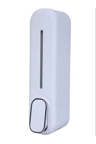 mrtbilisim 3 Pieces Wall Mountable 350ml Soap Dispenser Shower Gel Dispenser Shampoo Dispenser Liquid Soap Bottle White