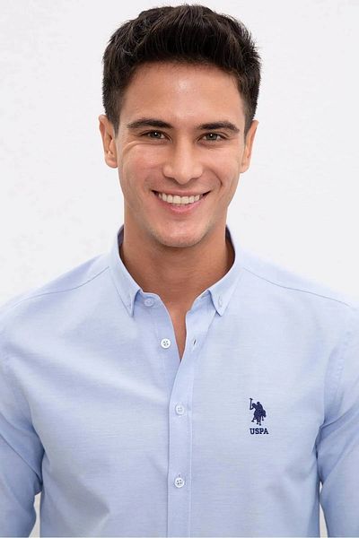 U.S. Polo Assn. Американска Поло Асоциация. Мъжка риза - светлосиня, G081GL004 Gox023Y 1570715