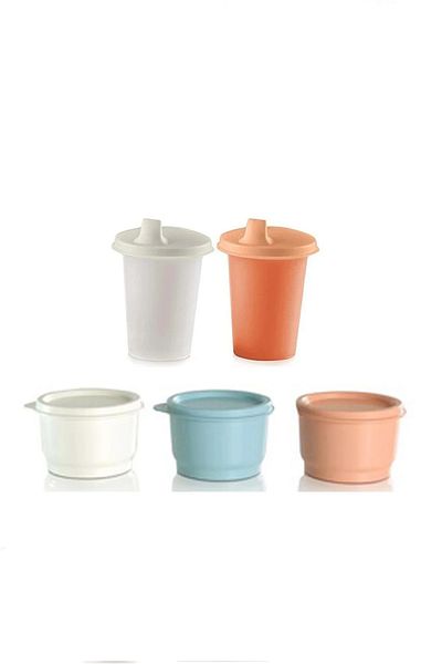 Tupperware Little Snack Containers & All with Me Bottle Cups Pack of 2