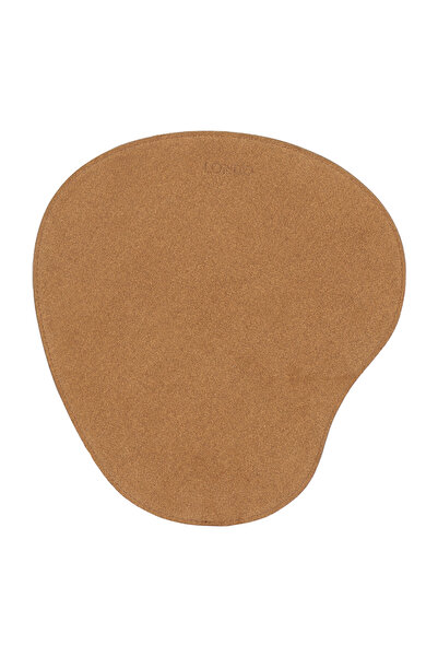 OttoAngelino Londo Oval Leather Mousepad - With Wrist Support - With Relaxing Sponge