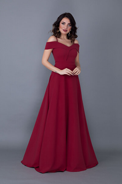 NO48 Rochie model evazată cu bretele, lungime maxi, cu bretele