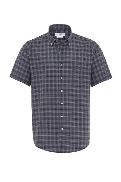 SÜVARİ Kısa Kol Regular Kalıp Kareli Gömlek