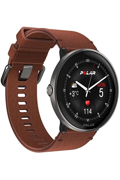 POLAR Ignite 3 Fitness ve Yaşam Saati Titanium LTHR BRNZ M/L