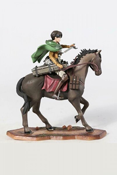 NETAVANTAJ Attack on Titan Levi Soldier Horse Aksiyon Figür 18 Cm