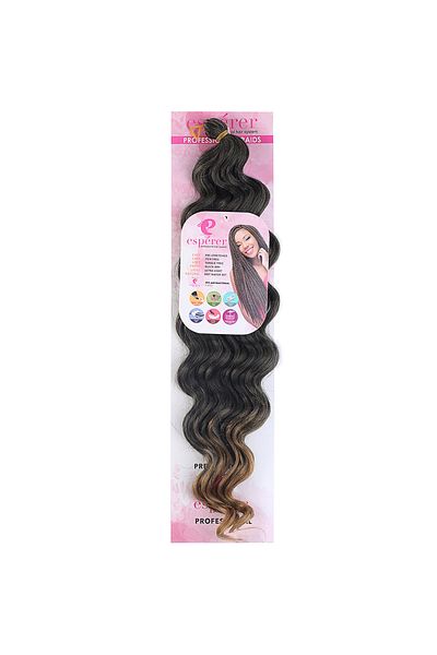 KONAK PERUK Water Wave Hair - Black Caramel Ombreli