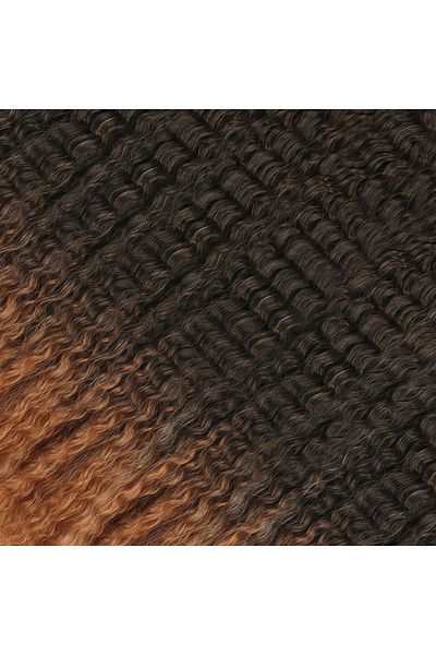 KONAK PERUK Brazilian Afro Wave Black/Copper Ombreli Hair