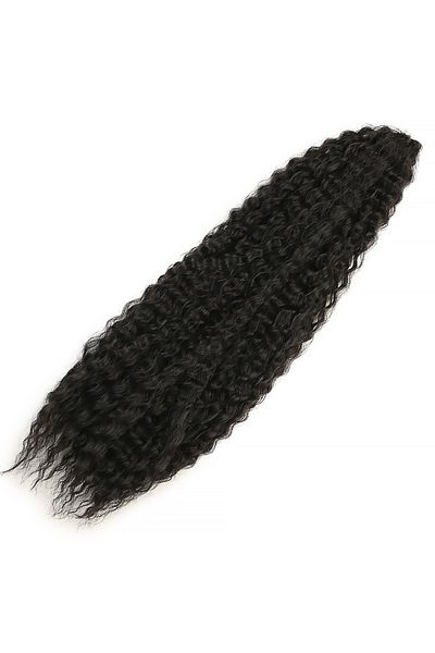 KONAK PERUK Black Brazilian Afro Wave Hair