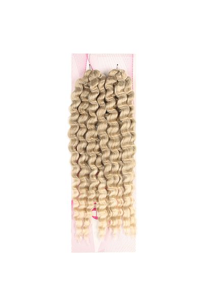 KONAK PERUK Afro Water Wave - Nice Bulk, Ashy Honey Foam and Platinum Ombreli Hair