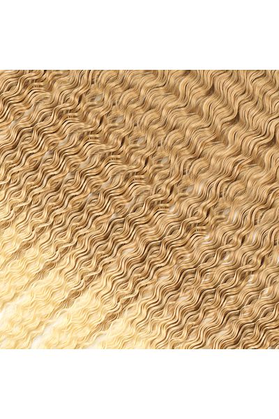 KONAK PERUK Afro Russian Wave Hair - Caramel / Platinum Ombreli