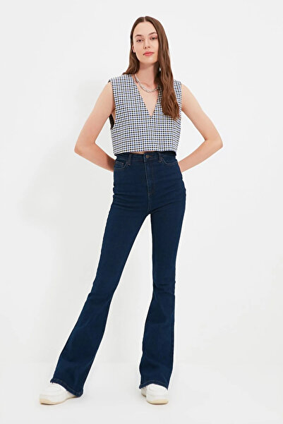 Livik Tamnoplave ženske specijalne dizajnerske super fit Elastično Sa likrom ...