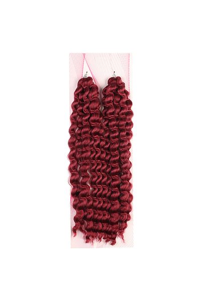 KONAK PERUK Afro Hair Wave - Nice Bulk Red