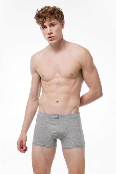 Malabadi Ανδρικό Γκρι 3 τεμαχίων Cotton Elastane Boxer 3m074
