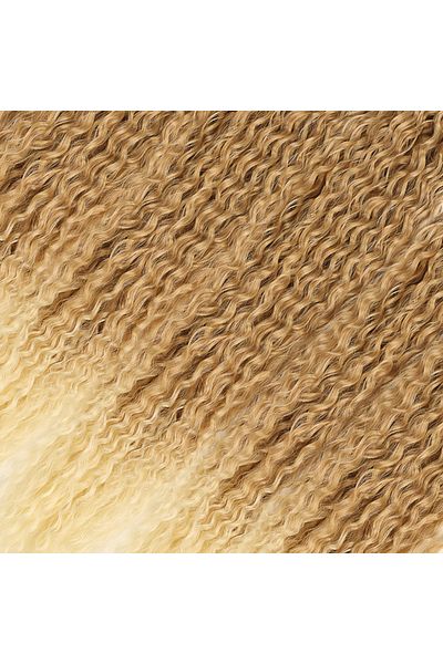KONAK PERUK Afro Brasileño Wave Hair - Caramel / Platinum Ombreli