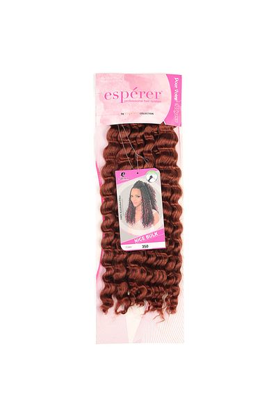 KONAK PERUK Afro Water Wave - Nice Bulk, Red Copper Hair