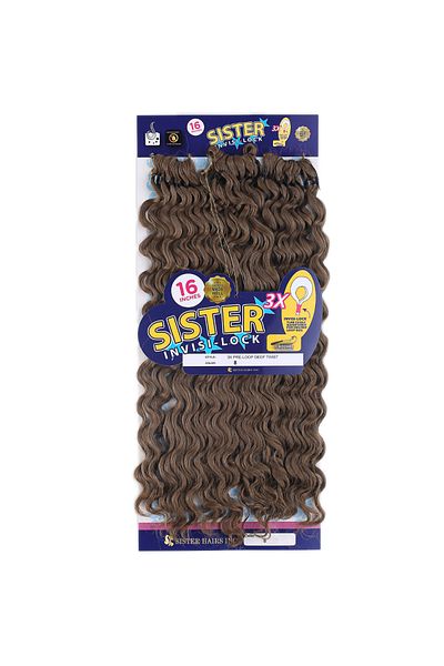 KONAK PERUK Light Brown 8 Sister Afro Wave Hair