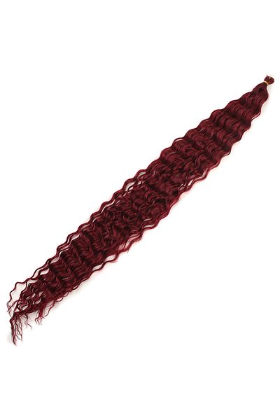 KONAK PERUK Red Russian Afro Wave Hair