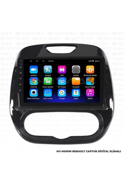 MYWAYY RENAULT CAPTUR ANDROİD 12 MULTİMEDYA CARPLAY 2GB RAM+32GB HDD DİJİTAL ...