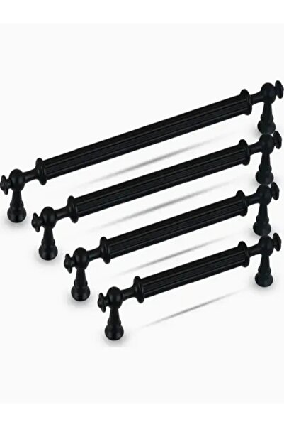 TRS MOBAKS Trs Lüks Alüminyum Metal Siyah Misket Kulp 160 Mm Dolap Mutfak Çek...