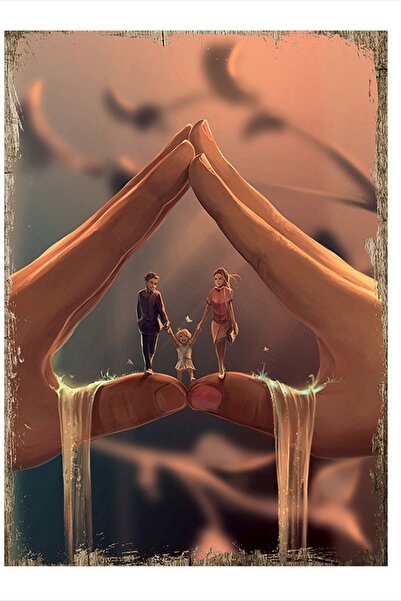 Generic Brand Wooden Table 25cm X 35cm Finger Child and Family