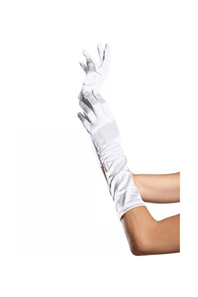 La Blinque Dirsek Altı Saten Eldiven