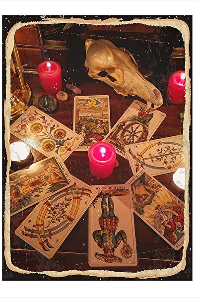 Bedeko Tarot Kartları Art Mdf Poster 50cm X 70cm
