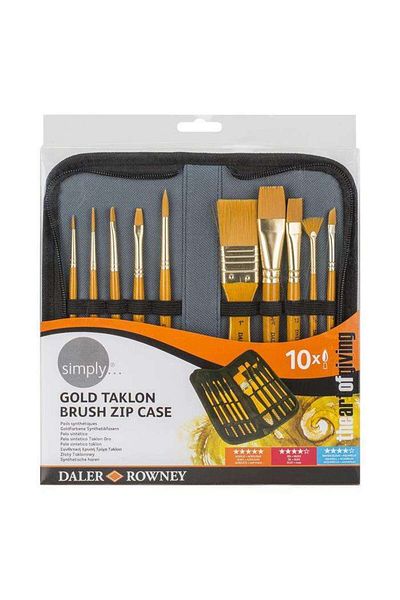 Daler Rowney Σετ πινέλων με τσάντα 10 τεμαχίων