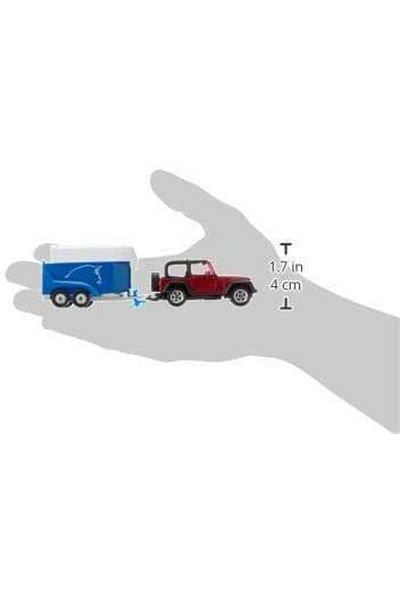 Siku Metal Model Vehicle N:1651 Jeep With Horse Trailer Model