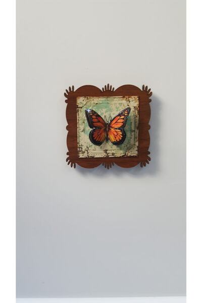 firdevsi hobi Buzdolabı Magneti-kır Kelebeği-üç Boyutlu Kağıt Rolyef Çalışması