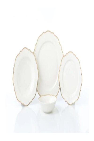 Pierre Cardin 58 Parça 12 Kişilik Yemek Takımı Daria Gold Premium Bone China
