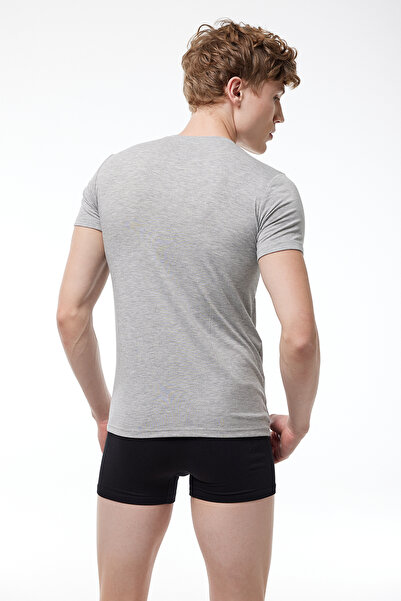 Malabadi Grimelange 2 Pack Ανδρικό κοντομάνικο βαμβακερό μπλουζάκι με λαιμόκοψη 093