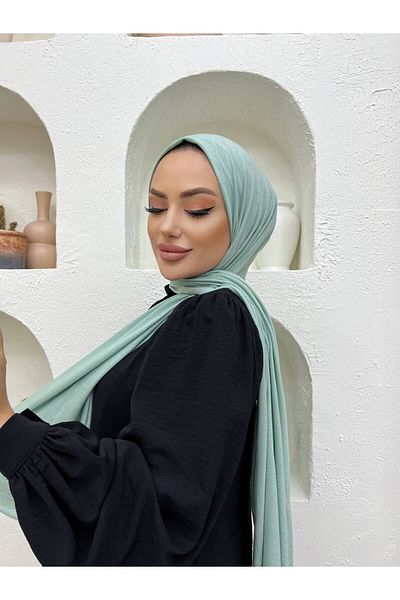 useev Combed Cotton Shawl Water Green 0001