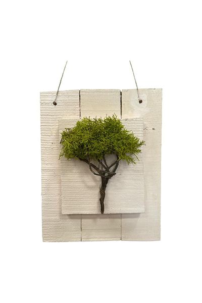 ART PINE Door Ornament Wall Decoration Natural Freezing Moss Wood Painting 25x40cm(h) - Hobby Entertainment Gift New Year