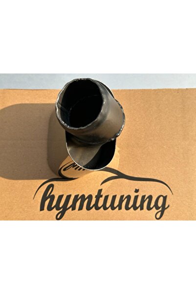 HYM TUNİNG Orta Yassı 115lik Kare Egzoz Tek Çıkış, üstten giriş