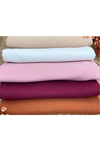 Trablus Hijab Women's Cotton Crash Jazz Shawl Model-Set of 5