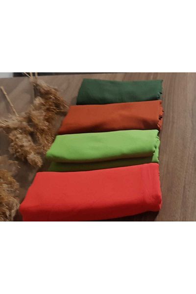 HAR-UM Ticaret Hijab Women's Cotton Jazz Shawl Model-Set of 4