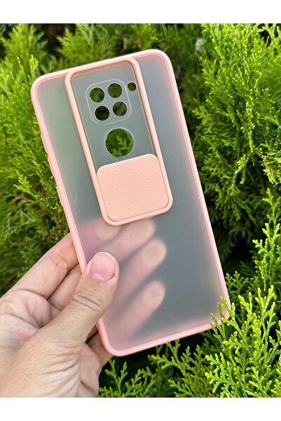 Aksesuarda Moda Redmi Note 9 Uyumlu Sürgülü Kamera Korumalı Kılıf