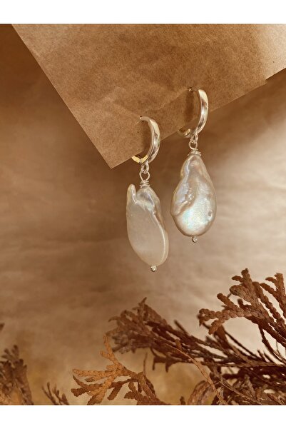 DURAN TAKI TASARIM Barok Orijinal Inci Gümüş Küpe