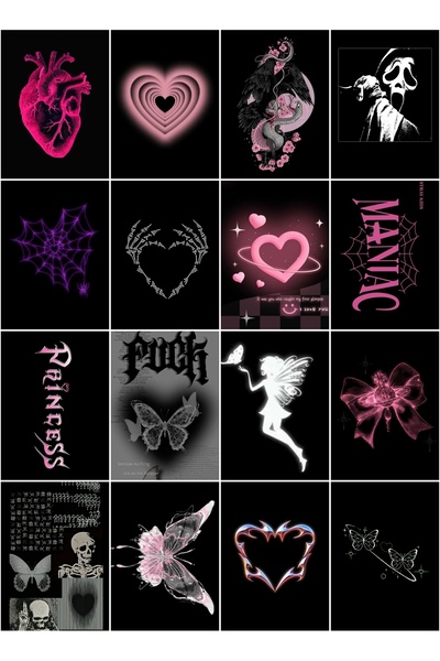 owl bag Готическа фигура - Маниак, комплект от 16 мулти стикера