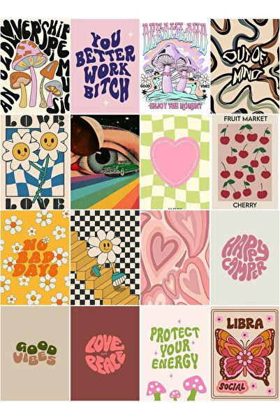 owl bag Estetski set naljepnica u stilu slogana, više od 16 komada