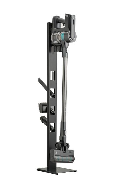 STARK Anthracite Colored Vacuum Cleaner Stand Compatible with Dreame 1c, V8, V9, V9b, V9p, V10 Models - Square Base