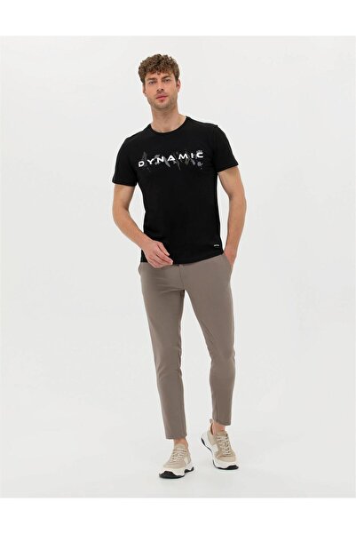 Pierre Cardin Μπλουζάκι Crew Neck Μαύρο Slim Fit