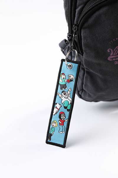 gokmentoy Family Guy Double Sided Woven Fabric Keychain