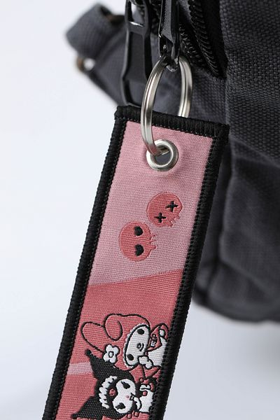 gokmentoy Kuromi & Melody Double Sided Woven Fabric Keychain