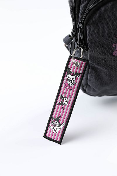 gokmentoy Sanrio Kuromi Double Sided Woven Fabric Keychain