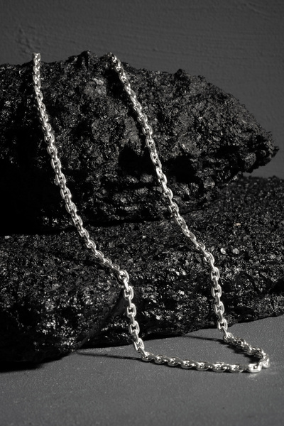 Takıdepo Forsa Model Gümüş Zincir 4,60 Mm Genişlik