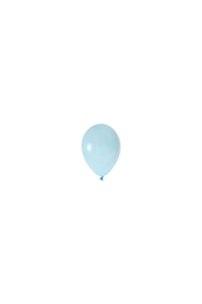 eğlencemarketi 5 Inch Small Size Macaron Balloon Blue 100 Pieces