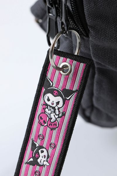 gokmentoy Sanrio Kuromi Double Sided Woven Fabric Keychain