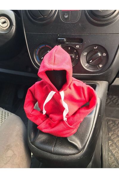 zifona Vehicle Gear Clothing Gear Shift Fleece Gear Hood Gear Shift Decoration RED